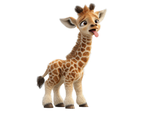 Short-Necked Giraffe V2 Vinyl Car Decal Sticker – Waterproof & UV-Resistant 6.1866666666666665"