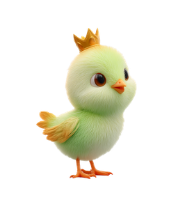 Crowned Chick Vinyl Car Decal Sticker – Waterproof & UV-Resistant 3.946666666666666