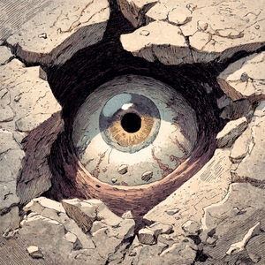 Cyclops Peeking Vinyl Car Decal Sticker – Waterproof & UV-Resistant 3.4133333333333336"