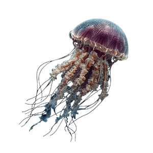 Atolla Jellyfish Vinyl Car Decal Sticker – Waterproof & UV-Resistant 3.4133333333333336"
