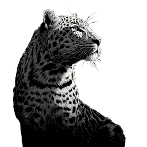Stencil Leopard Vinyl Car Decal Sticker – Waterproof & UV-Resistant 3.4133333333333336"