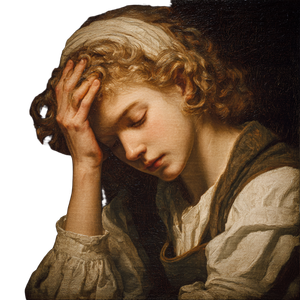Baroque Headache Scene Vinyl Car Decal Sticker – Waterproof & UV-Resistant 3.4133333333333336"