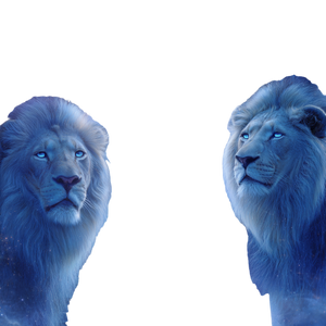 Blue Lions Portal Vinyl Car Decal Sticker – Waterproof & UV-Resistant 3.4133333333333336"