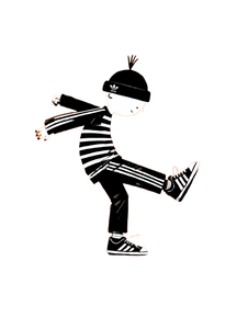 Dancing Gopnik Vinyl Car Decal Sticker – Waterproof & UV-Resistant 8.213333333333333"