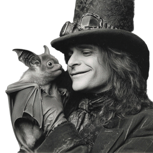 Ozzy With Bat Vinyl Car Decal Sticker – Waterproof & UV-Resistant 6.826666666666667"