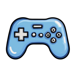 Blue Game Controller V3 Vinyl Car Decal Sticker – Waterproof & UV-Resistant 6.826666666666667"