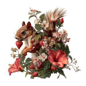 Nature Squirrel Vinyl Car Decal Sticker – Waterproof & UV-Resistant 3.4133333333333336"