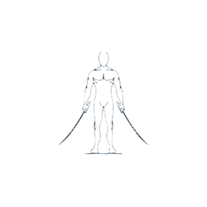 Silhouette With Sword Vinyl Car Decal Sticker – Waterproof & UV-Resistant 6.826666666666667"