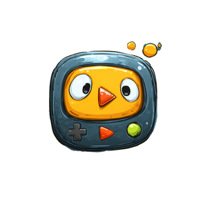 Cartoon Player Icon Vinyl Car Decal Sticker – Waterproof & UV-Resistant 3.4133333333333336"