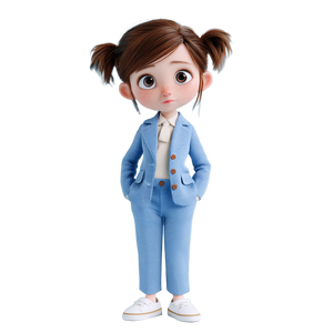 Pixar Girl V11 Vinyl Car Decal Sticker – Waterproof & UV-Resistant 3.4133333333333336"