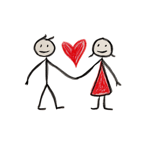 Stick Figures Love Vinyl Car Decal Sticker – Waterproof & UV-Resistant 6.826666666666667"