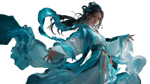 Ethereal Jade Dancer Vinyl Car Decal Sticker – Waterproof & UV-Resistant 5.4