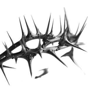 Thorny Crown Vinyl Car Decal Sticker – Waterproof & UV-Resistant 3.4133333333333336"