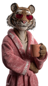 Anthropomorphic Tigress Vinyl Car Decal Sticker – Waterproof & UV-Resistant 9.706666666666667"