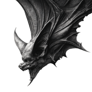 Sinister Gothic Bat Vinyl Car Decal Sticker – Waterproof & UV-Resistant 3.4133333333333336"