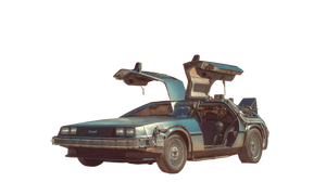 Delorean Time Machine Vinyl Car Decal Sticker – Waterproof & UV-Resistant 2.72"