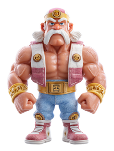 Hulk Hogan Figurine Vinyl Car Decal Sticker – Waterproof & UV-Resistant 8.213333333333333"