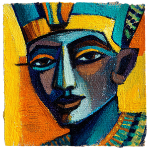 Picasso Pharaoh Vinyl Car Decal Sticker – Waterproof & UV-Resistant 3.4133333333333336"