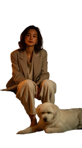 Tired Businesswoman Relaxing Vinyl Car Decal Sticker – Waterproof & UV-Resistant 9.706666666666667"