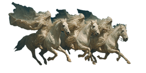 Divine Riders Gallop Vinyl Car Decal Sticker – Waterproof & UV-Resistant 5.12"