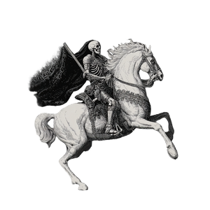 Death Riding Horse V5 Vinyl Car Decal Sticker – Waterproof & UV-Resistant 3.4133333333333336"