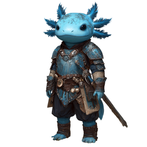 Axolotl Hybrid Warrior Vinyl Car Decal Sticker – Waterproof & UV-Resistant 3.4133333333333336"