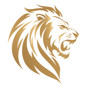 Stylized Lion Face Vinyl Car Decal Sticker – Waterproof & UV-Resistant 3.4133333333333336"