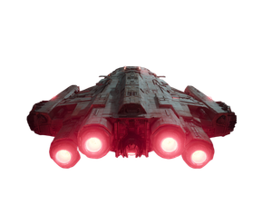 Red Grey Spaceship Vinyl Car Decal Sticker – Waterproof & UV-Resistant 6.1866666666666665"