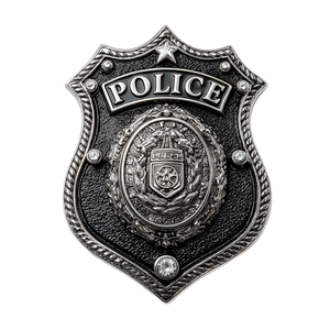 Police Badge Vinyl Car Decal Sticker – Waterproof & UV-Resistant 3.4133333333333336"