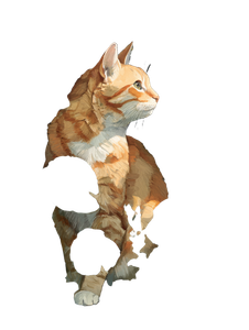 Moonlit Tabby Cat V2 Vinyl Car Decal Sticker – Waterproof & UV-Resistant 8.213333333333333"