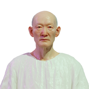 Chinese Elderly Man V2 Vinyl Car Decal Sticker – Waterproof & UV-Resistant 3.4133333333333336"