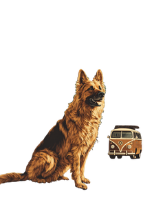Proud German Shepherd Vinyl Car Decal Sticker – Waterproof & UV-Resistant 4.0"