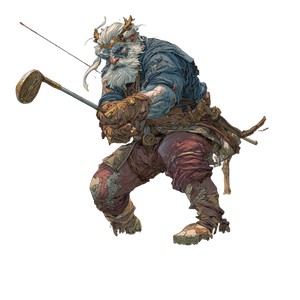 Barbarian Golfer Vinyl Car Decal Sticker – Waterproof & UV-Resistant 3.4133333333333336"