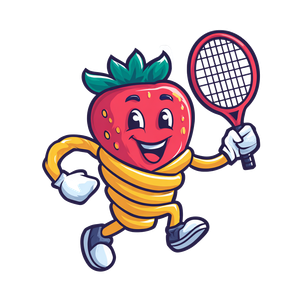 Pasta Strawberry Mascot Vinyl Car Decal Sticker – Waterproof & UV-Resistant 6.826666666666667"