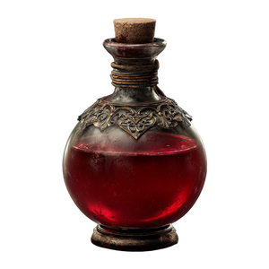 Red Potion Bottle Vinyl Car Decal Sticker – Waterproof & UV-Resistant 3.4133333333333336"