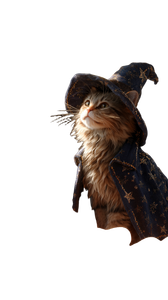 Wizard Tabby Cat Vinyl Car Decal Sticker – Waterproof & UV-Resistant 4.8533333333333335"