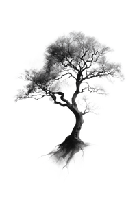 Elegant Slim Tree Vinyl Car Decal Sticker – Waterproof & UV-Resistant 4.4