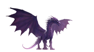 Violet Dragon Man Vinyl Car Decal Sticker – Waterproof & UV-Resistant 2.72"