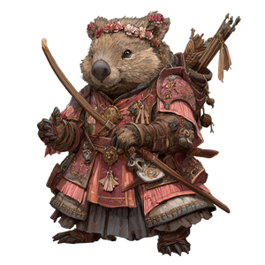 Wombat Warrior V2 Vinyl Car Decal Sticker – Waterproof & UV-Resistant 6.826666666666667"
