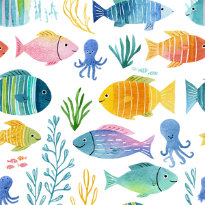 Colorful Ocean Fish Vinyl Car Decal Sticker – Waterproof & UV-Resistant 3.4133333333333336"