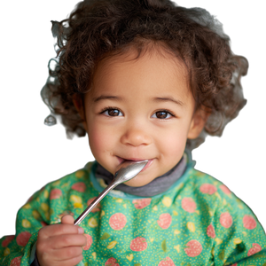 Happy Toddler Eating Vinyl Car Decal Sticker – Waterproof & UV-Resistant 3.4133333333333336"