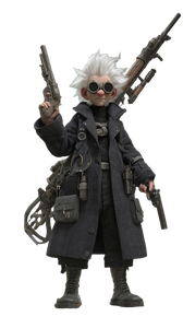 Fantasy Gnome Scientist Vinyl Car Decal Sticker – Waterproof & UV-Resistant 4.8533333333333335"