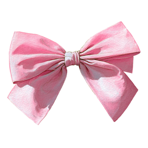 Pink Gouache Bow Vinyl Car Decal Sticker – Waterproof & UV-Resistant 6.826666666666667"