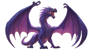 Violet Stage Dragon Vinyl Car Decal Sticker – Waterproof & UV-Resistant 2.72"