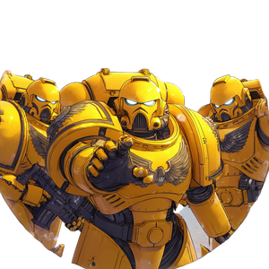 Yellow Space Marines V2 Vinyl Car Decal Sticker – Waterproof & UV-Resistant 6.826666666666667"