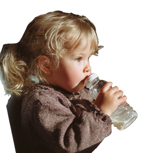 Blonde Girl Drinking Milk Vinyl Car Decal Sticker – Waterproof & UV-Resistant 3.4133333333333336"