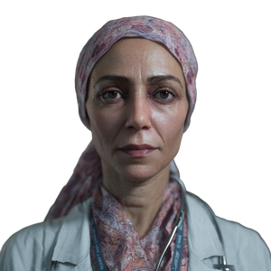 Egyptian Female Doctor Vinyl Car Decal Sticker – Waterproof & UV-Resistant 3.4133333333333336"