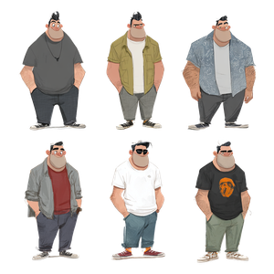 T-Shirt Characters Vinyl Car Decal Sticker – Waterproof & UV-Resistant 3.4133333333333336"