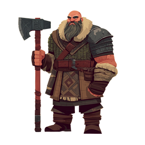 Dwarf Totem Barbarian Vinyl Car Decal Sticker – Waterproof & UV-Resistant 6.826666666666667"