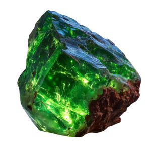 Glowing Green Gem Vinyl Car Decal Sticker – Waterproof & UV-Resistant 3.4133333333333336"